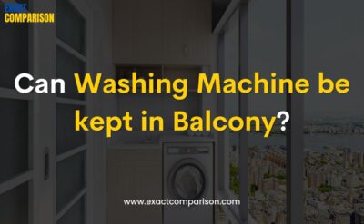 can washing machine be kept in balcony