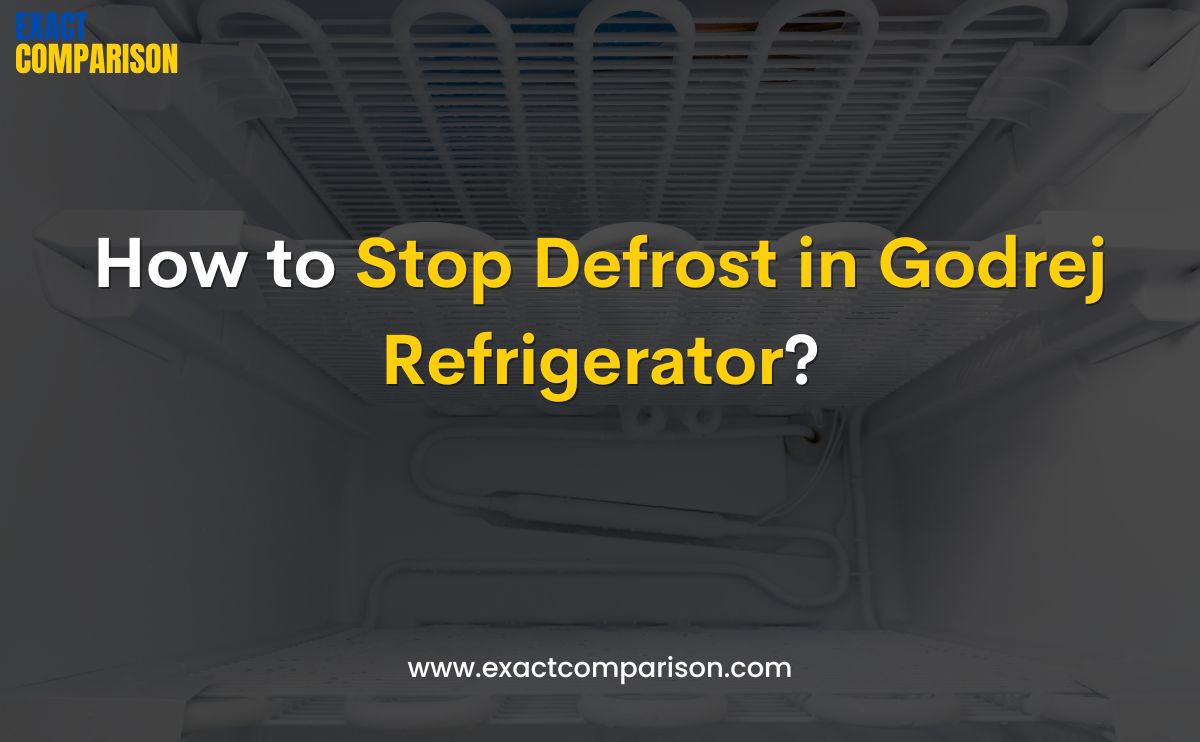 how to stop defrost in godrej refrigerator